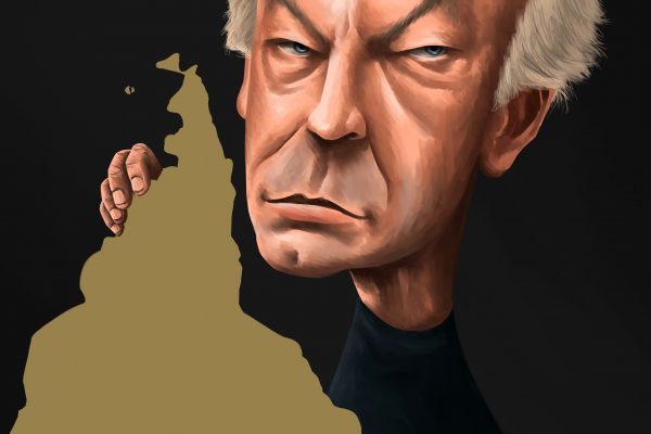 caricatura de eduardo galeano